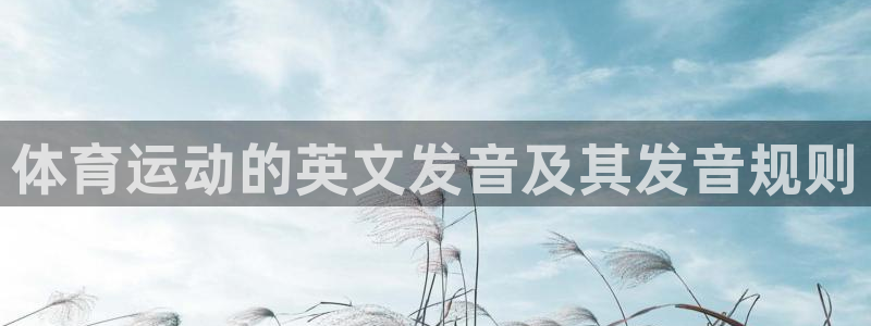 凯发官方正版app娱乐40996：体育运动的英文发音